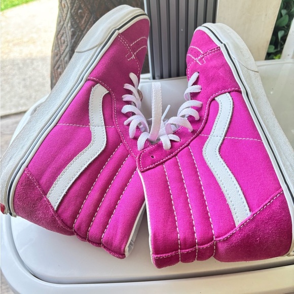 VANS Filmore HI Women's Fuschia Pink High Top Skate Sneakers - Picture 6 of 7